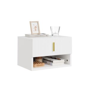wohnli-moebel-suche-800001634792 Wohnli Möbelsuche - NACHTTISCH Schwebend Modern Weiß 40x30x26cm