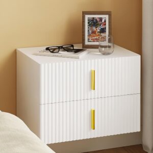 wohnli-moebel-suche-800001634798-1 NACHTTISCH mit 2 Schubladen 40x30x30cm Holzwerkstoff SoBuy Möbel > Kommoden & Schubladenschränke > Nachttische Weiß