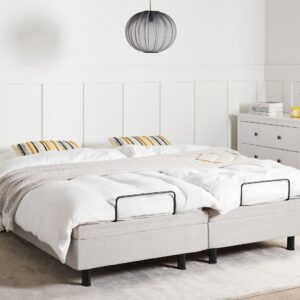 wohnli-moebel-suche-800001649308-1 POLSTERBETT Verstellbar 180/200 cm Beige Duke Textil Beliani Möbel > Betten > Polsterbetten Beige