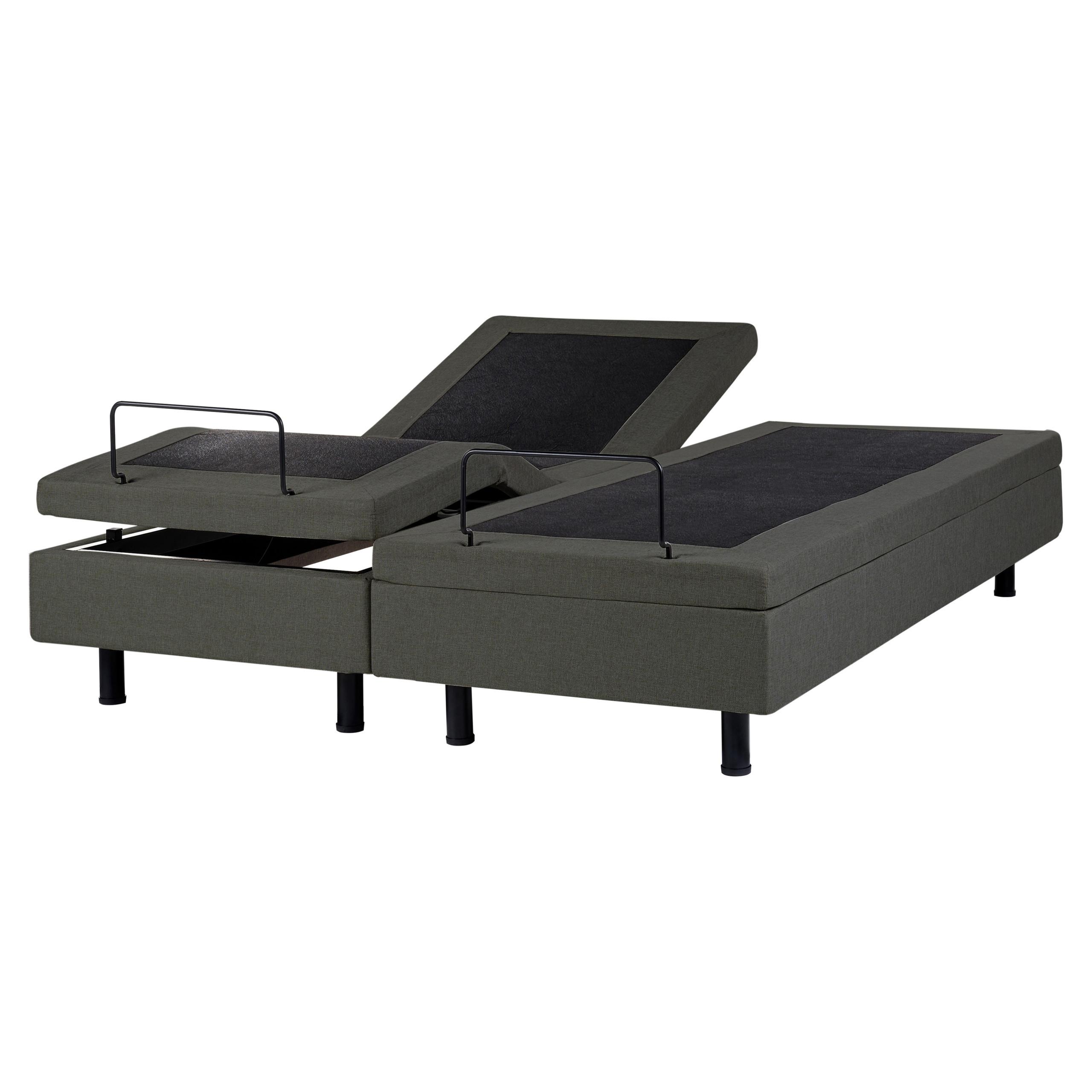 Wohnli Möbelsuche - POLSTERBETT Verstellbar 160/200 cm Dunkelgrau Duke II