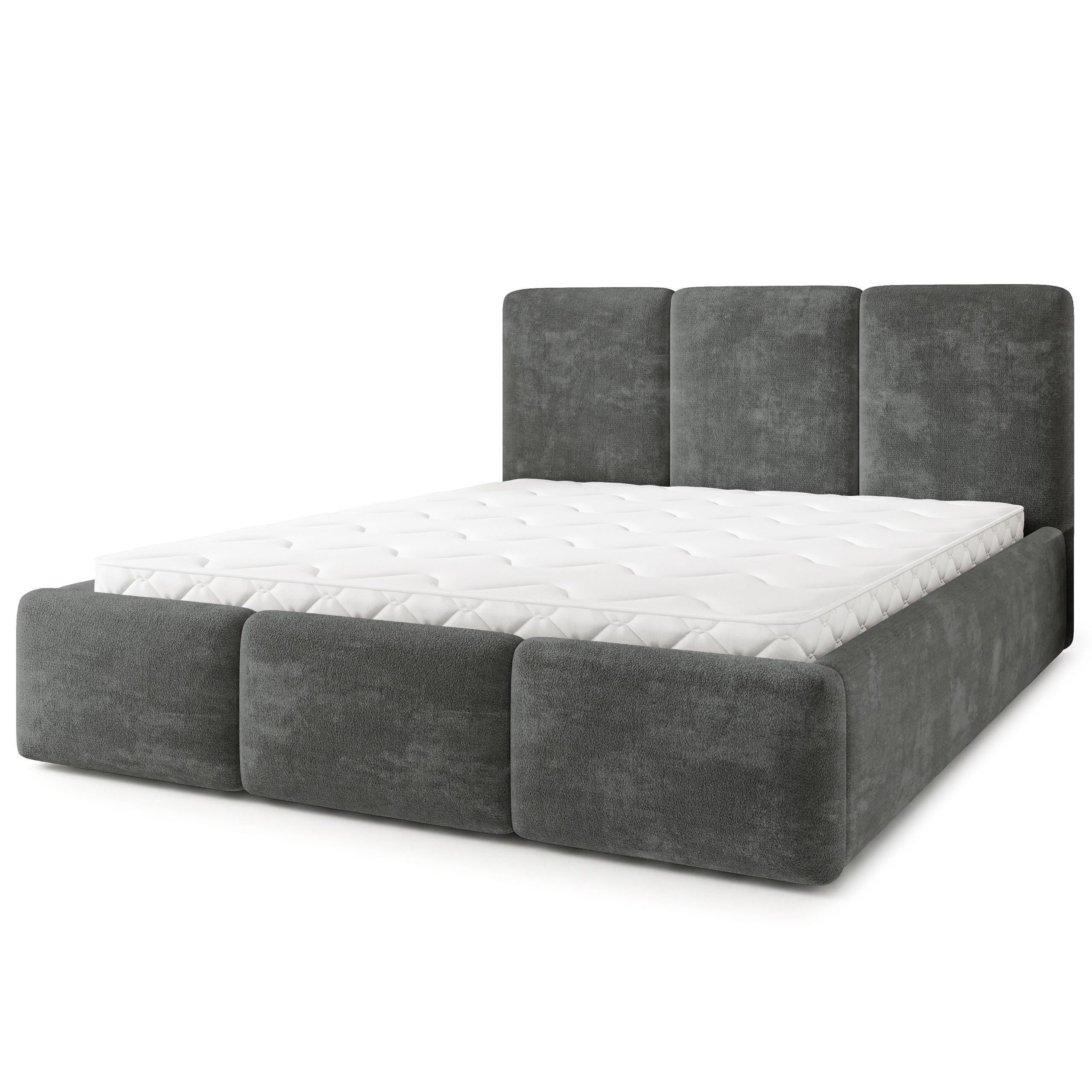 wohnli-moebel-suche-800001666971 Wohnli Möbelsuche - POLSTERBETT MORENA LM 180x200 cm mit Bettkästen - Grau