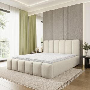 wohnli-moebel-suche-800001667045-1 POLSTERBETT ATTORA SR 120x200 cm mit Bettkästen - Creme Holz MASSENO Möbel > Betten > Polsterbetten Weiß