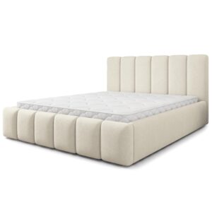 Wohnli Möbelsuche - POLSTERBETT ATTORA SR 120x200 cm mit Bettkästen - Creme