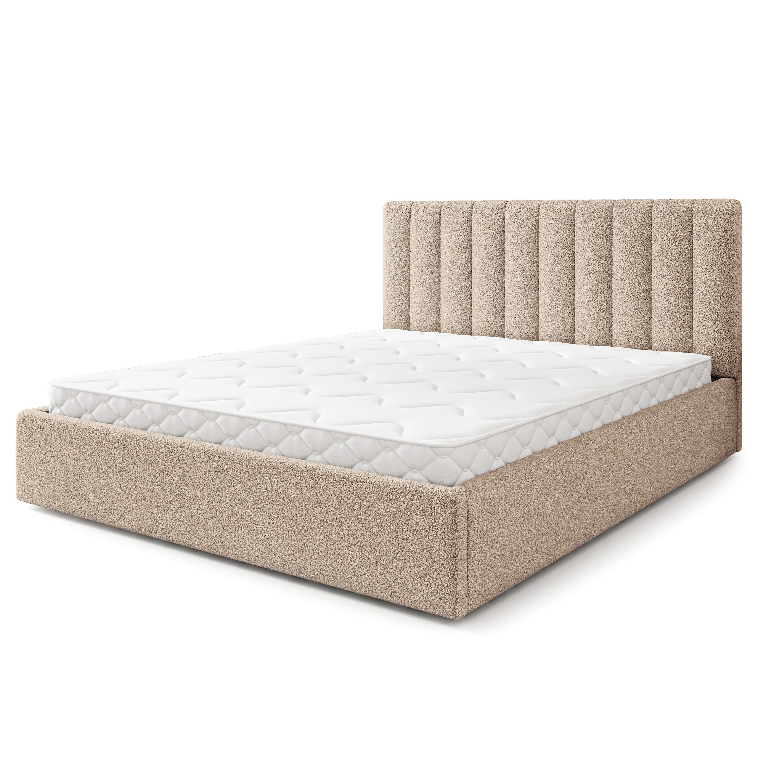 wohnli-moebel-suche-800001667095 Wohnli Möbelsuche - POLSTERBETT DEMERA Q 160x200 cm mit Bettkästen - Beige