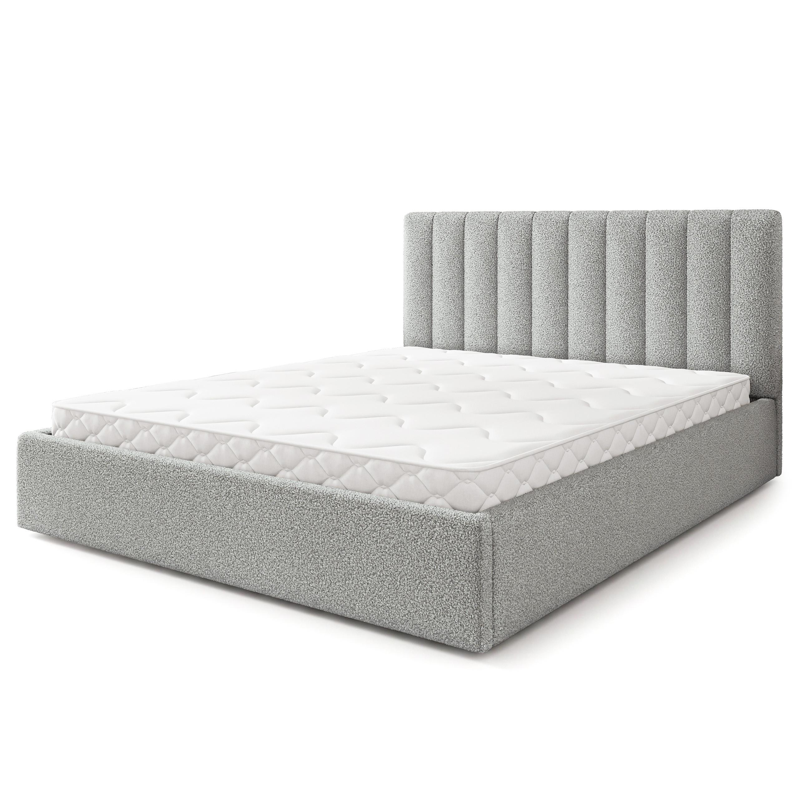 wohnli-moebel-suche-800001667123 Wohnli Möbelsuche - POLSTERBETT DEMERA Q 180x200 cm mit Bettkästen - Hellgrau
