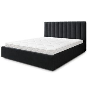 wohnli-moebel-suche-800001667187 Wohnli Möbelsuche - POLSTERBETT DEMERA MGV 200x200 cm mit Bettkästen - Schwarz