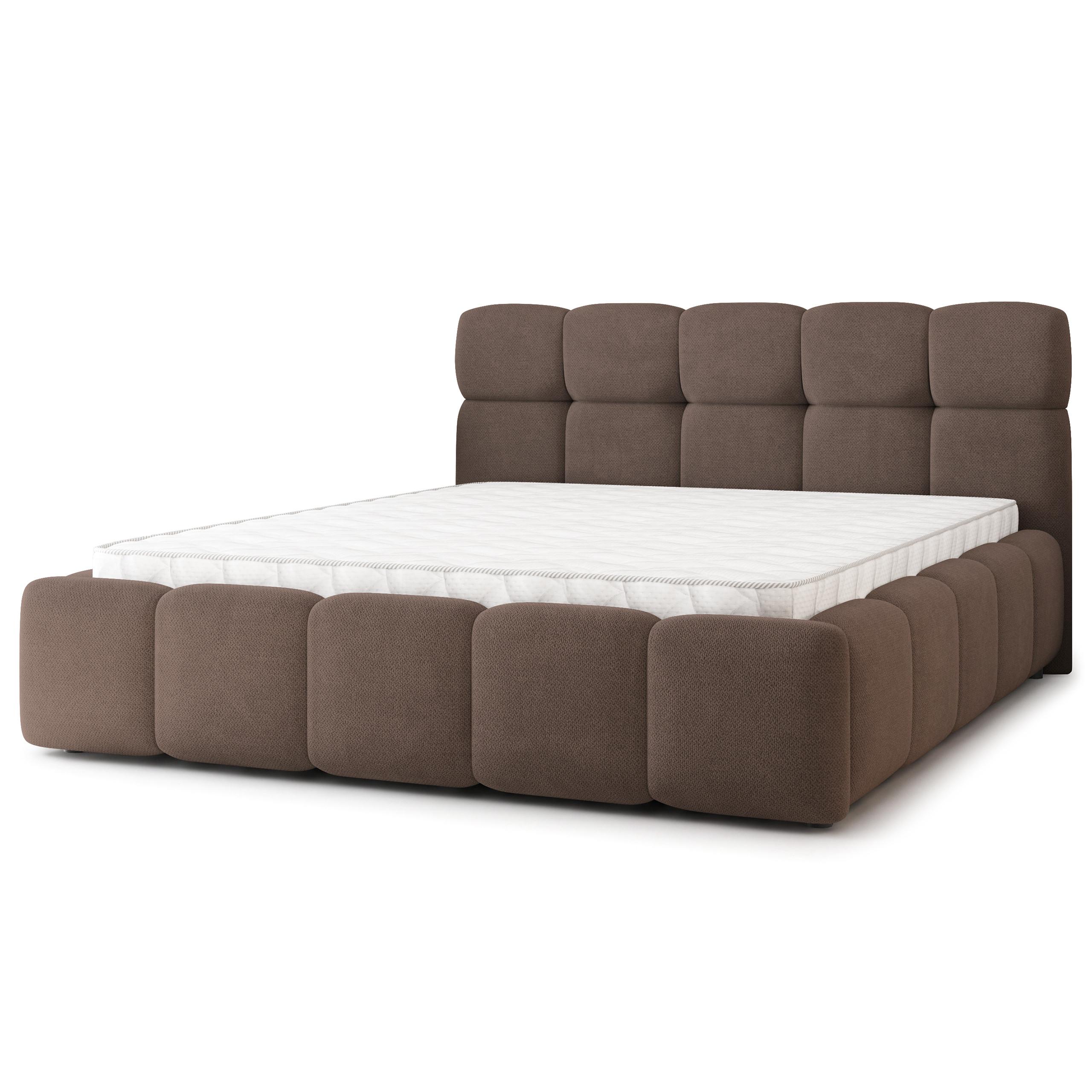Wohnli Möbelsuche - POLSTERBETT FARU SR 120x200 cm mit Bettkästen - Braun