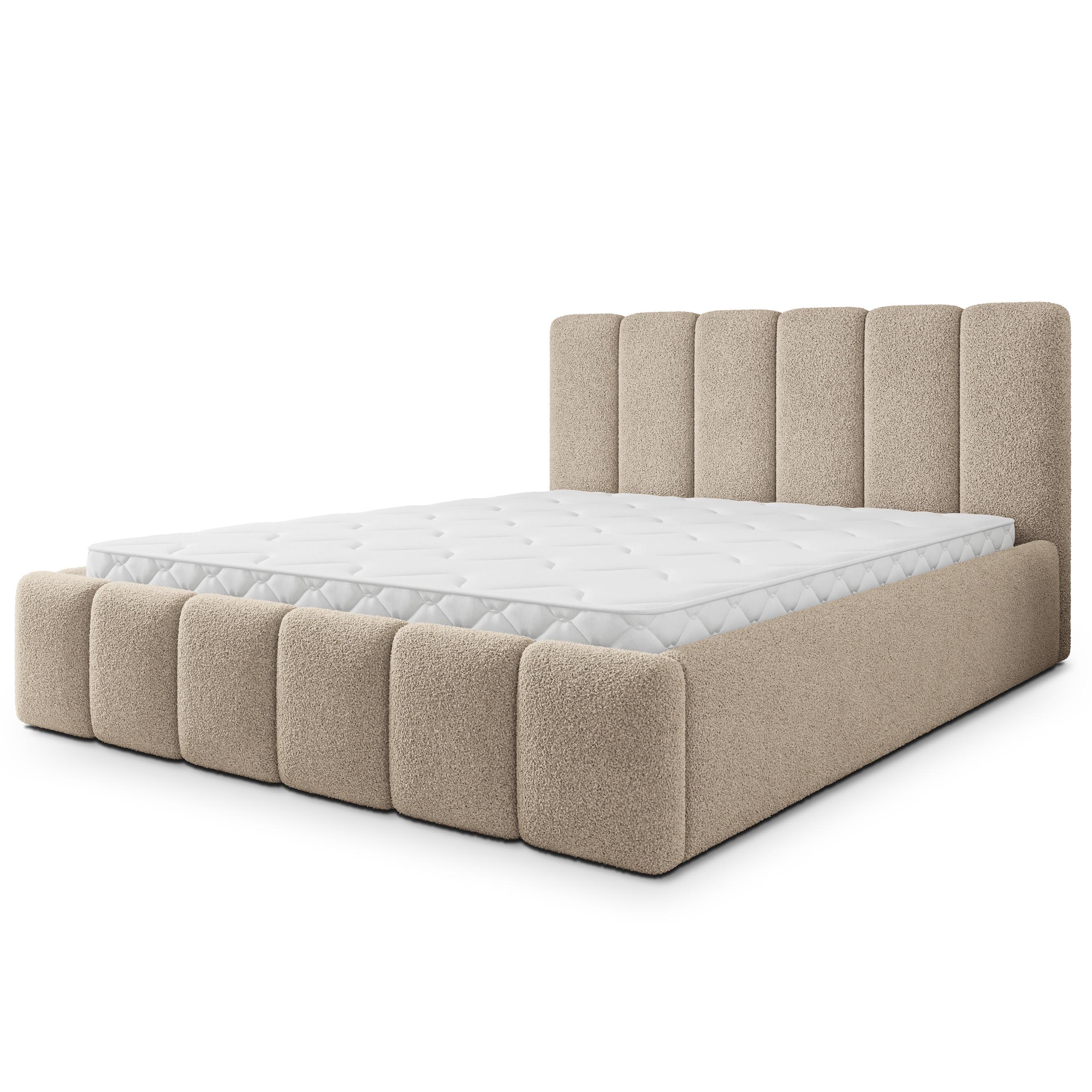 Wohnli Möbelsuche - POLSTERBETT ATTORA Q 120x200 cm mit Bettkästen - Beige