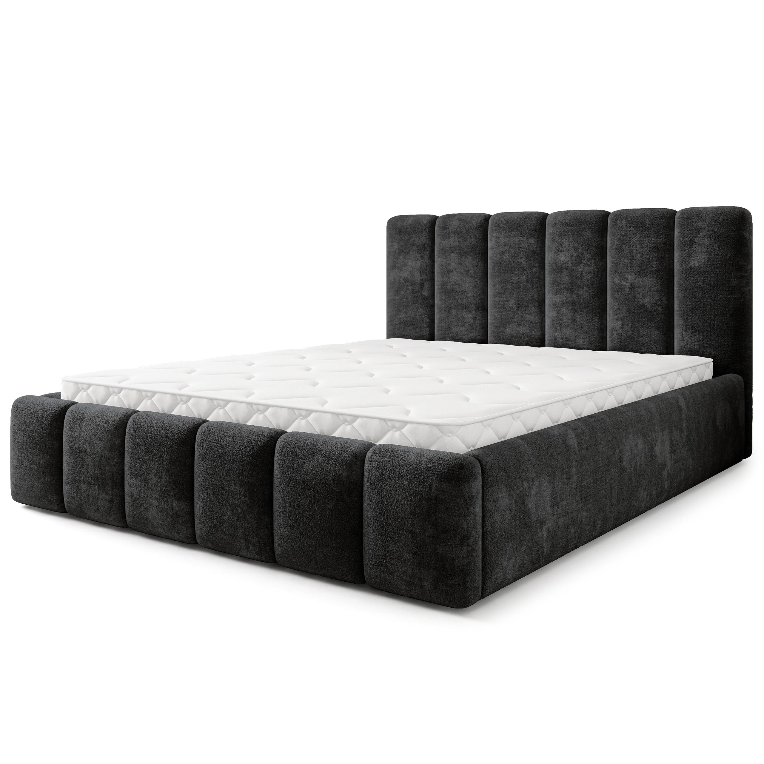 Wohnli Möbelsuche - POLSTERBETT ATTORA LM 180x200 cm mit Bettkästen - Schwarz