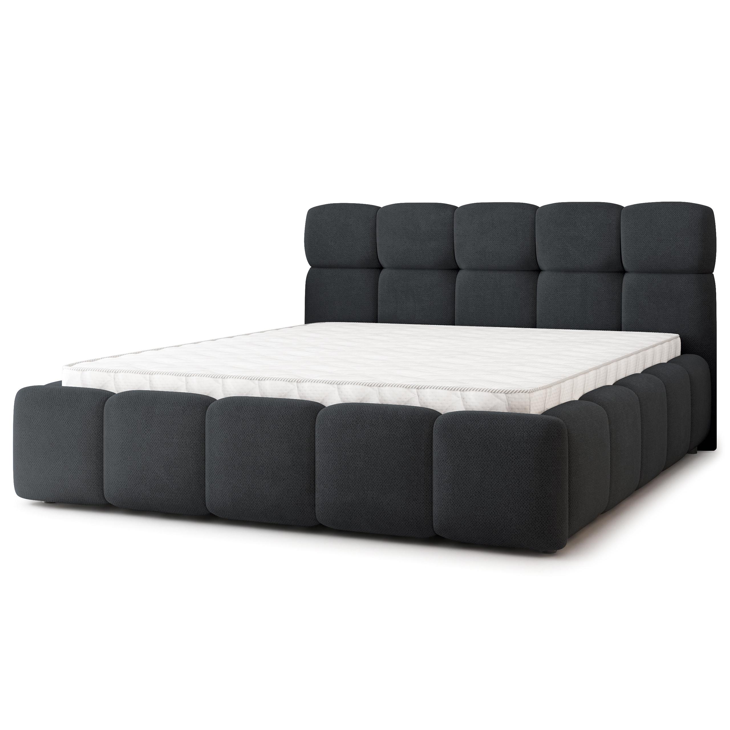Wohnli Möbelsuche - POLSTERBETT FARU SR 180x200 cm mit Bettkästen - Schwarz
