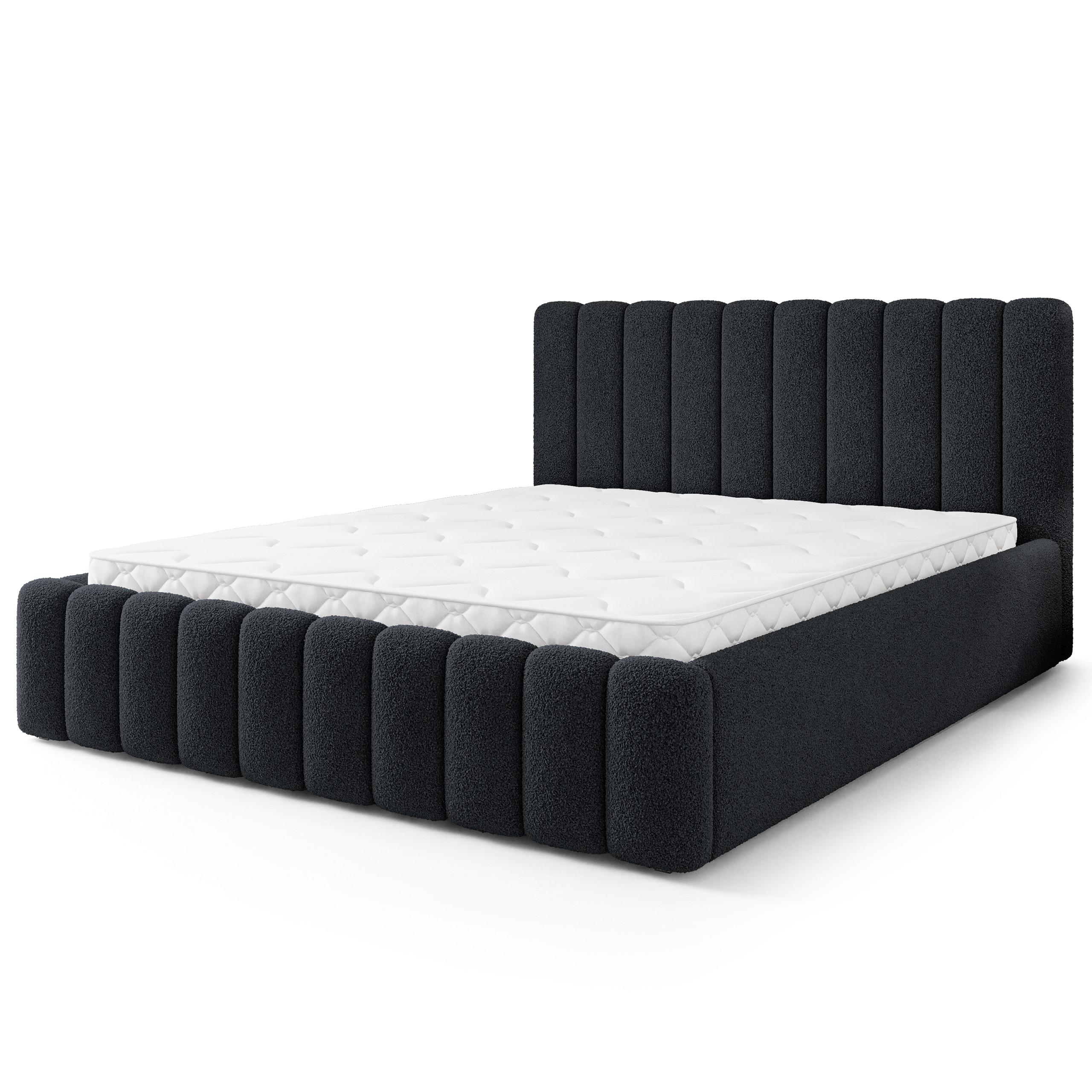 wohnli-moebel-suche-800001667327 Wohnli Möbelsuche - POLSTERBETT DINESE Q 120x200 cm mit Bettkästen - Schwarz