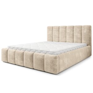 Wohnli Möbelsuche - POLSTERBETT ATTORA LM 120x200 cm mit Bettkästen - Creme