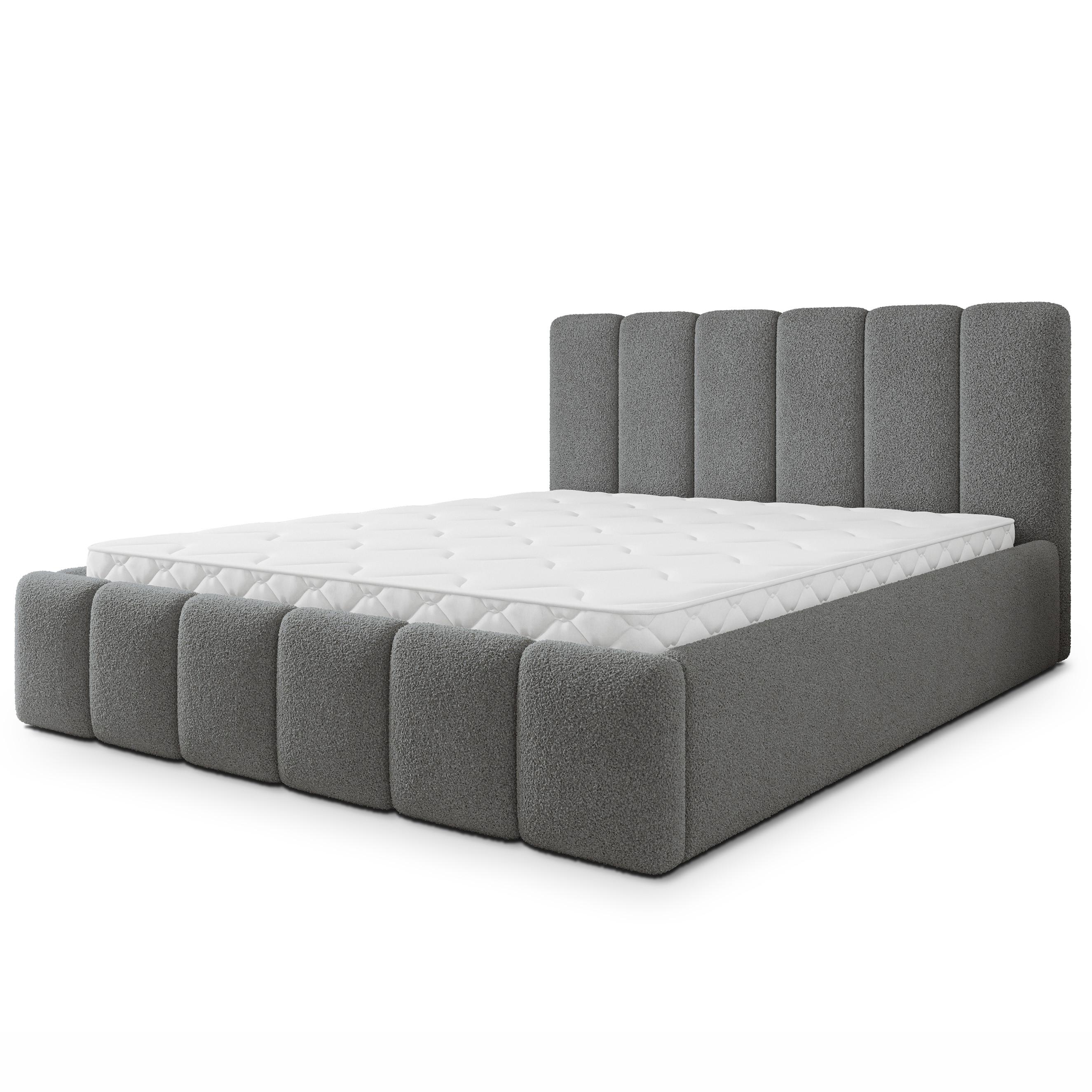 wohnli-moebel-suche-800001667351 Wohnli Möbelsuche - POLSTERBETT ATTORA Q 160x200 cm mit Bettkästen - Grau