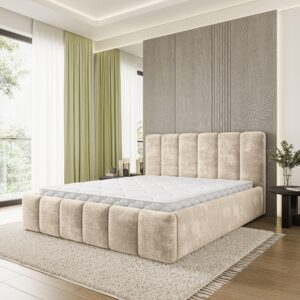 wohnli-moebel-suche-800001667419-1 POLSTERBETT ATTORA LM 180x200 cm mit Bettkästen - Creme Holz MASSENO Möbel > Betten > Polsterbetten Weiß