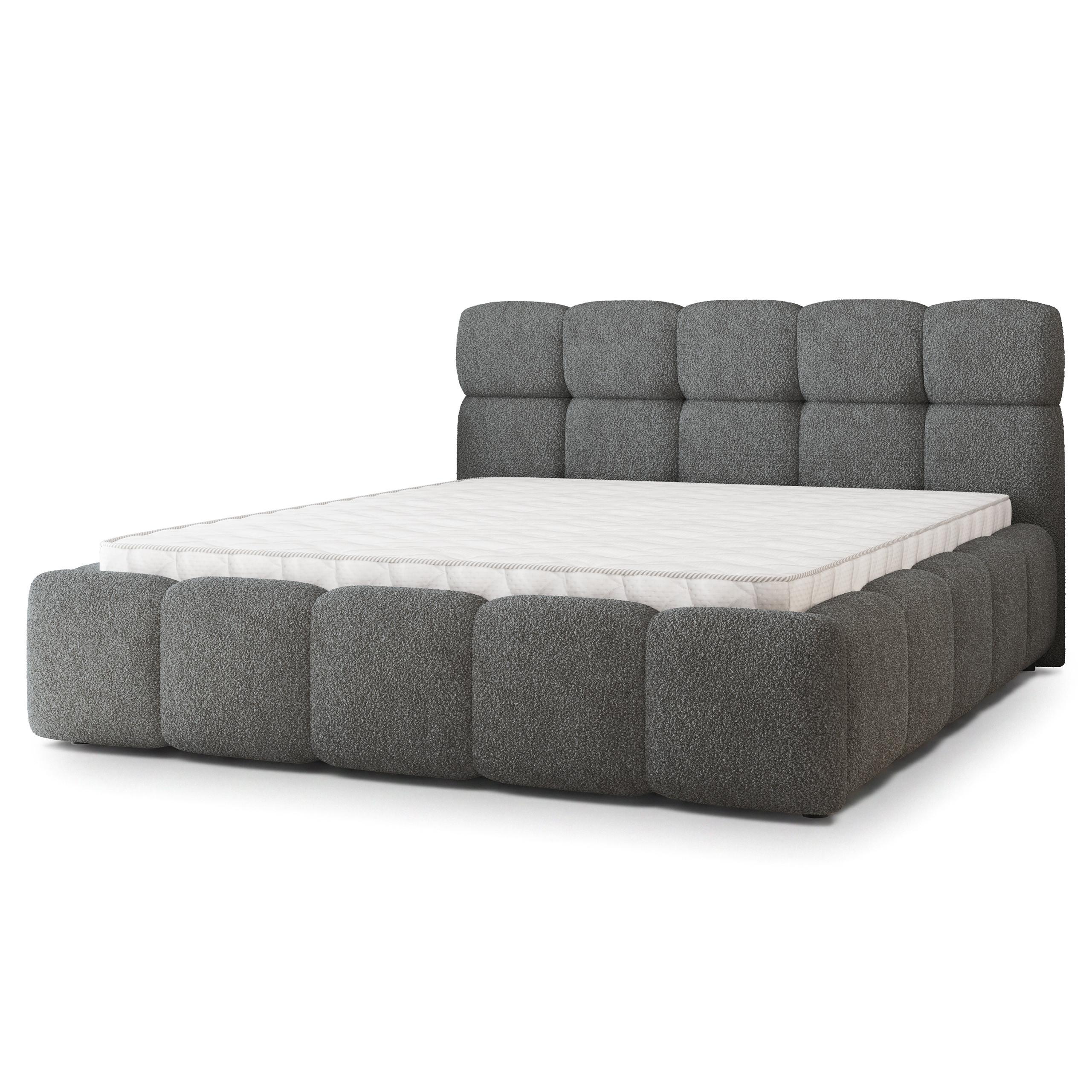 wohnli-moebel-suche-800001667482 Wohnli Möbelsuche - POLSTERBETT FARU Q 140x200 cm mit Bettkästen - Grau