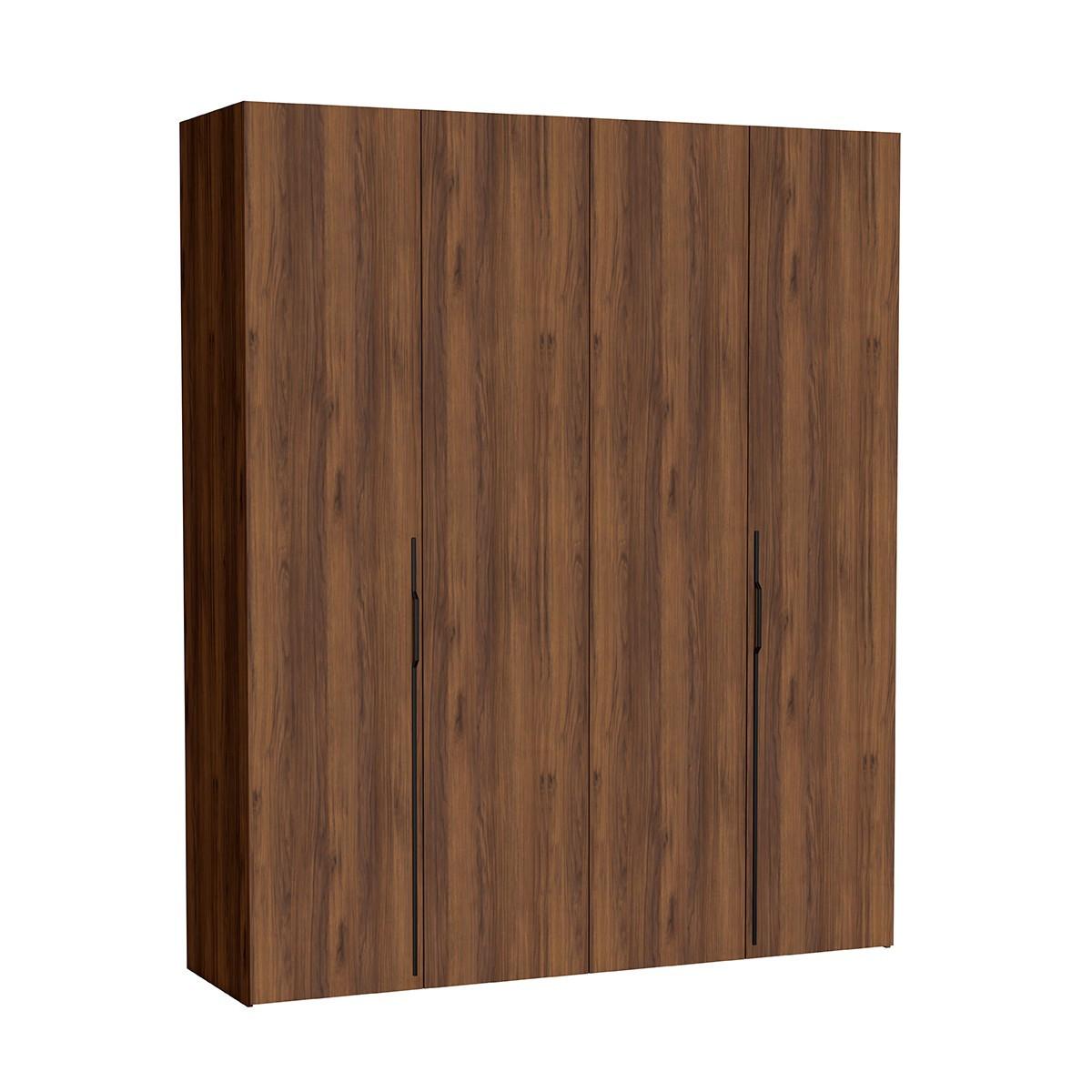 wohnli-moebel-suche-800001667816 Wohnli Möbelsuche - DREHTÜRENSCHRANK ANCONA 200/240/58cm 4-türig Braun