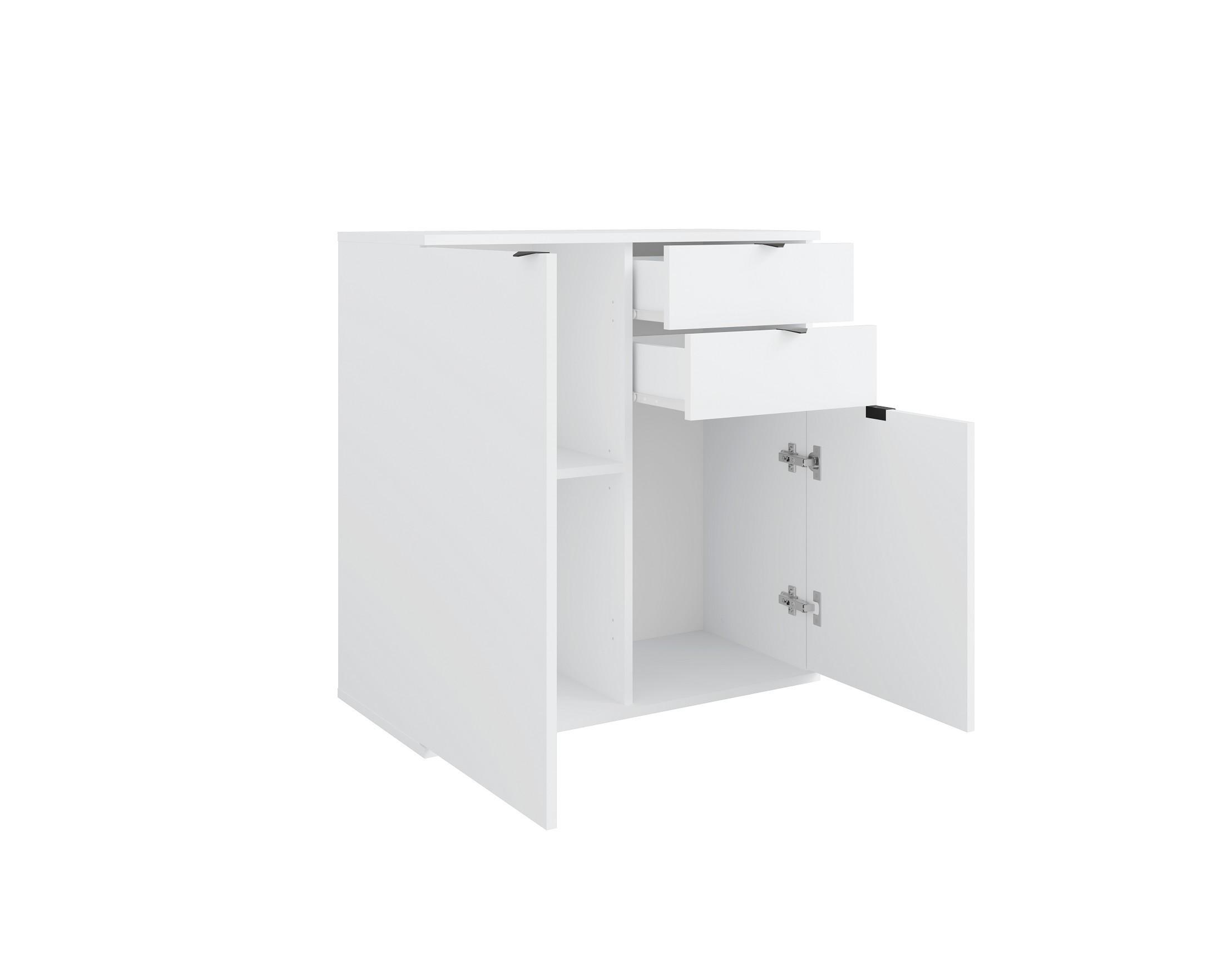 wohnli-moebel-suche-800001667823-1 5/35cm mit 2 Schubladen 2 Türen Weiß