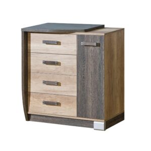 wohnli-moebel-suche-800001667829 Wohnli Möbelsuche - KOMMODE PALMERO 80/87/46cm mit 4 Schubladen 1 Türen Braun