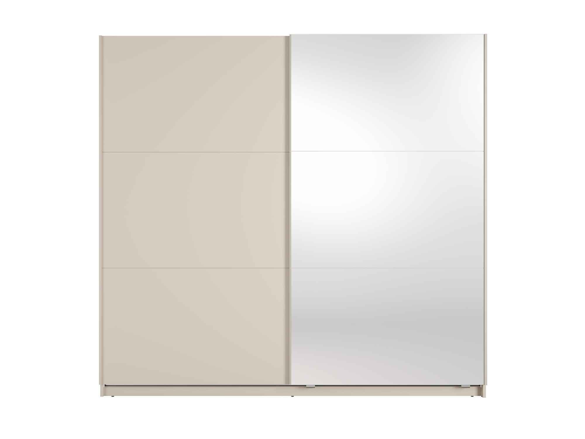 wohnli-moebel-suche-800001667977 Wohnli Möbelsuche - SCHWEBETÜRENSCHRANK RADEN 221/207/60cm 2-türig mit Spiegel Beige