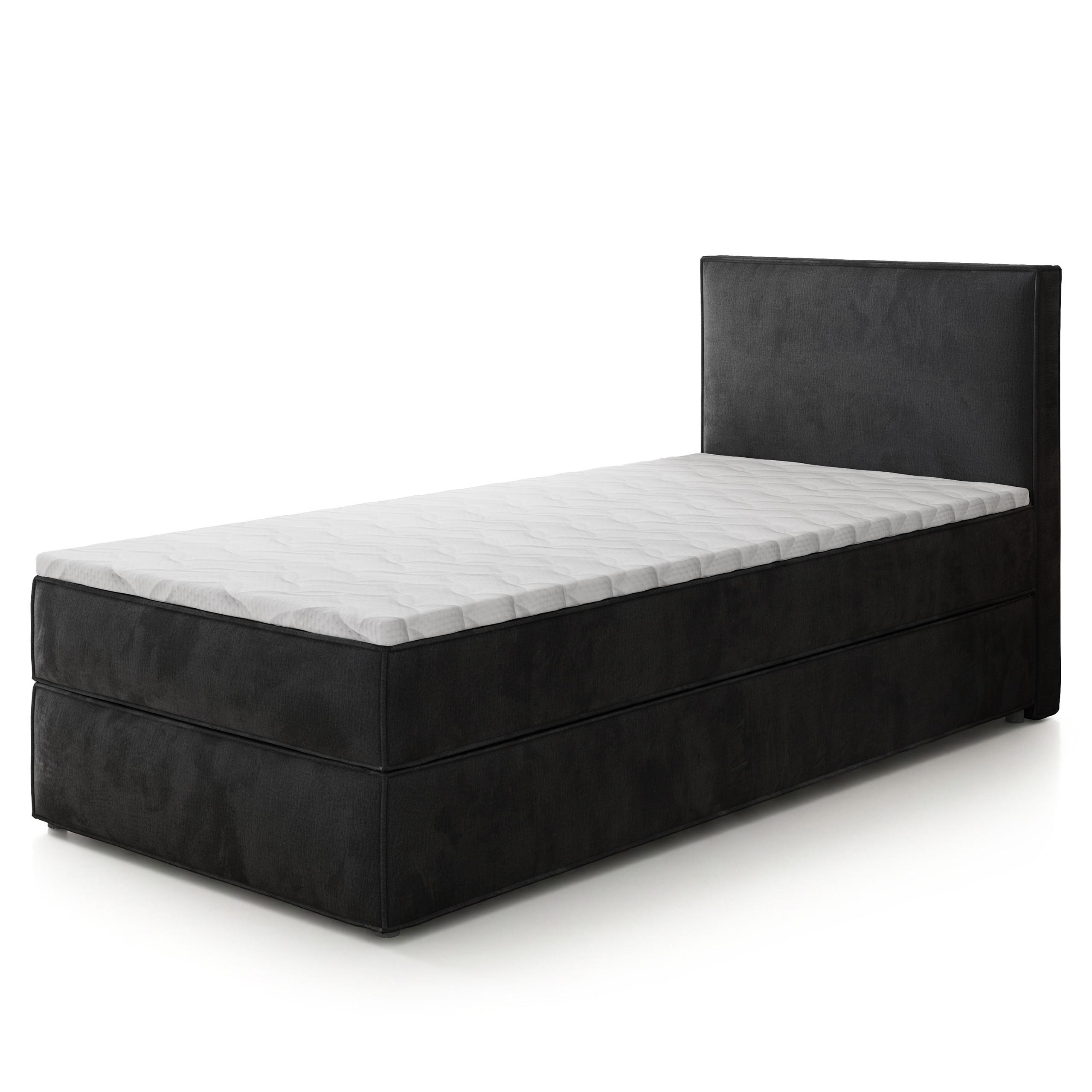 wohnli-moebel-suche-800001668010 Wohnli Möbelsuche - BOXBETT PELLIO 90x200 cm mit Matratze und Topper - Schwarz