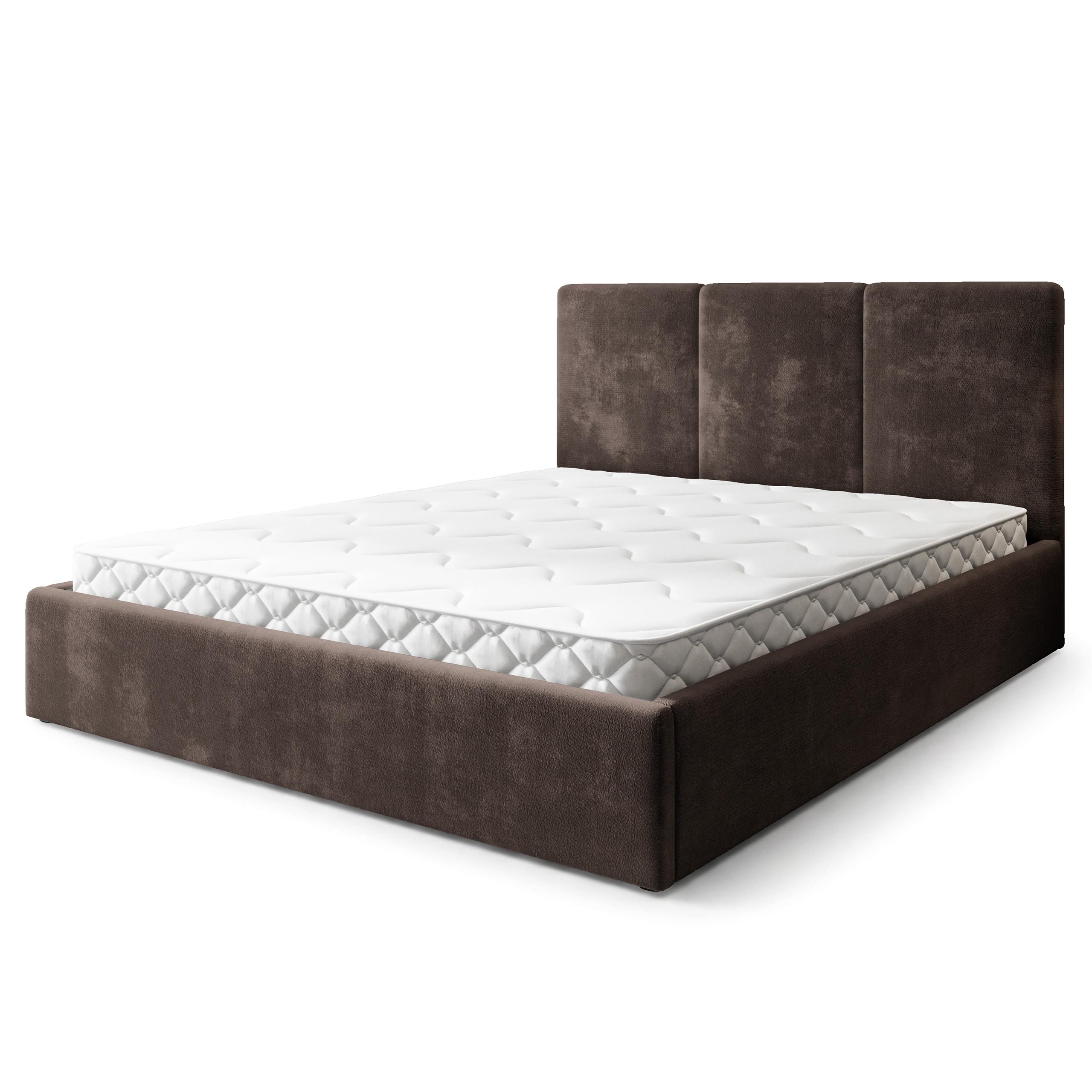 wohnli-moebel-suche-800001668081 Wohnli Möbelsuche - POLSTERBETT AZURI 200x200 cm mit Bettkästen - Braun