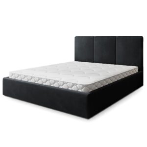 wohnli-moebel-suche-800001668343 Wohnli Möbelsuche - POLSTERBETT AZURI 200x200 cm mit Bettkästen - Schwarz