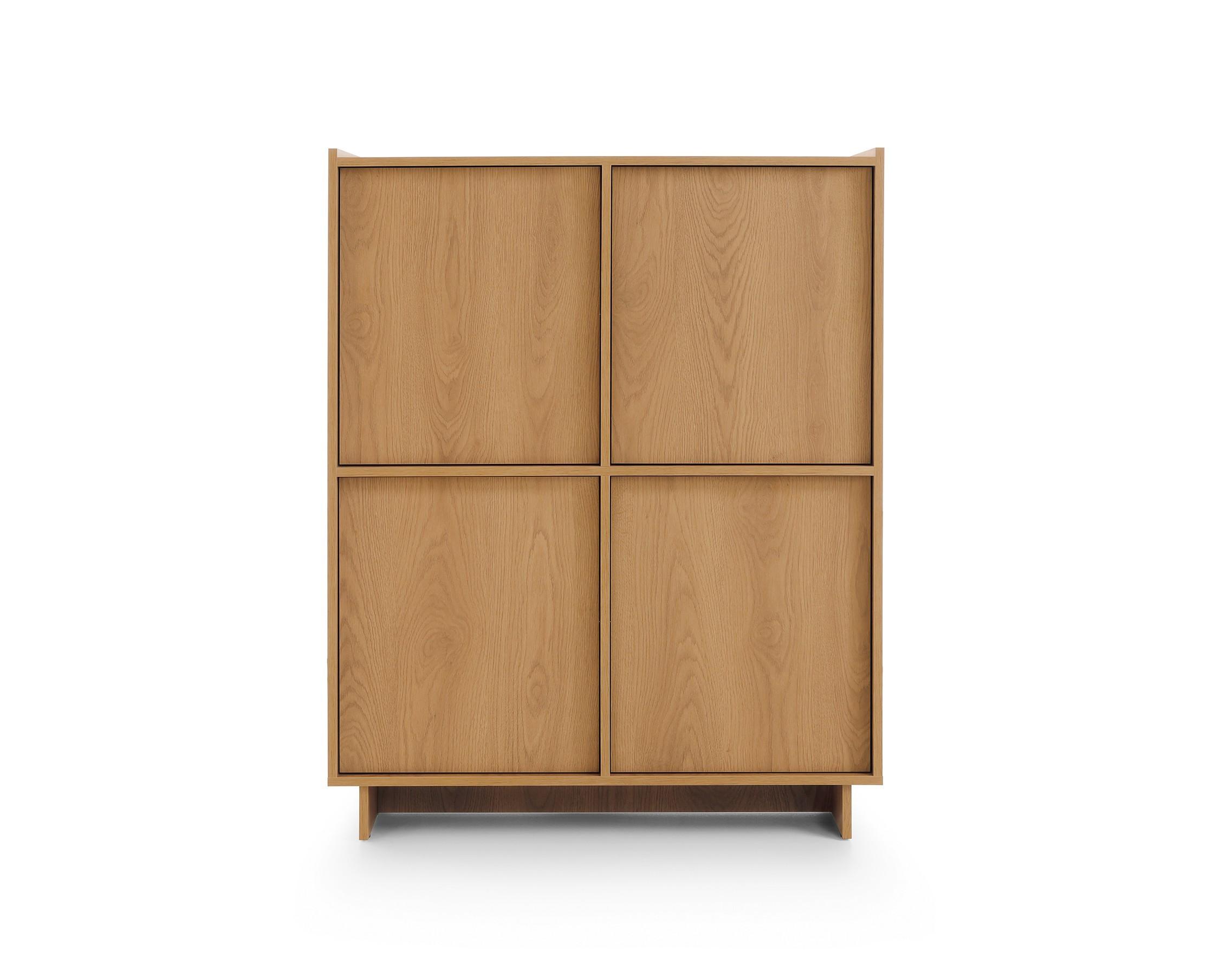 Wohnli Möbelsuche - KOMMODE ZENITH 98/124/39cm mit Schubladen 4 Türen Braun
