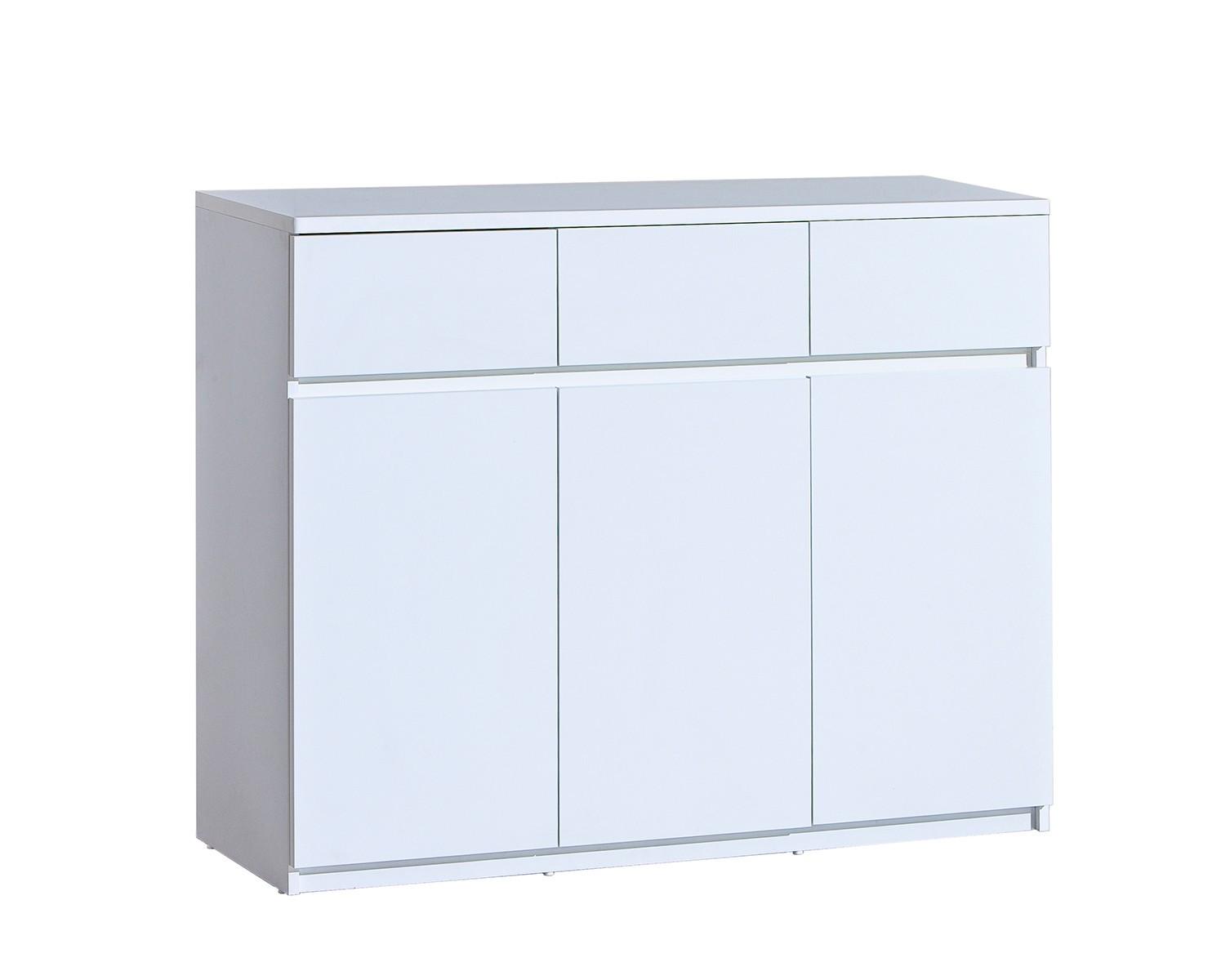 wohnli-moebel-suche-800001668410 Wohnli Möbelsuche - KOMMODE KRYOS 120/94/40cm mit 3 Schubladen 3 Türen Weiß