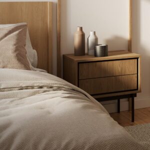 wohnli-moebel-suche-800001668979-1 NACHTTISCH Vidia Holz Holzwerkstoff Petits-meubles Möbel > Kommoden & Schubladenschränke > Nachttische Braun