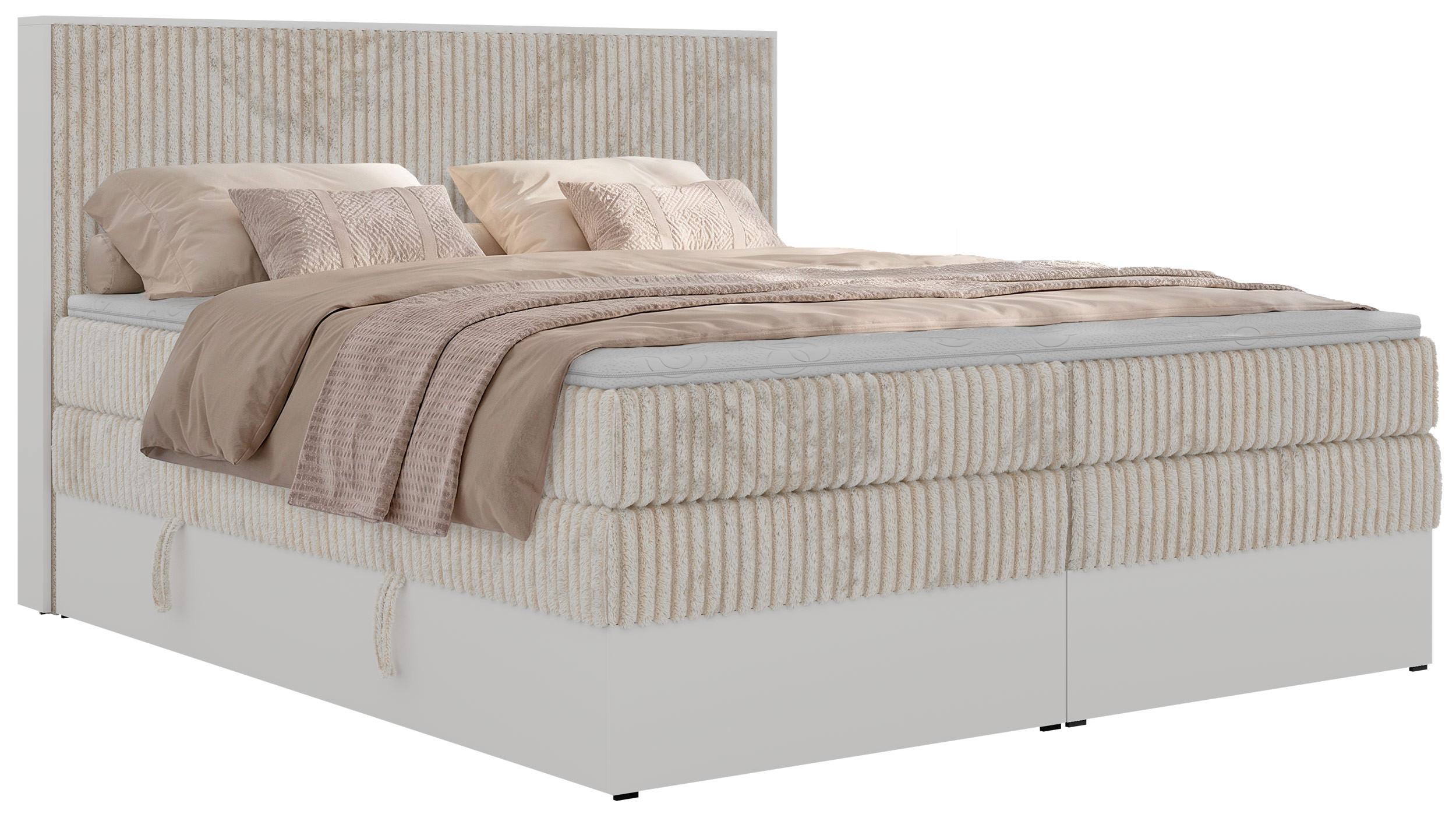 wohnli-moebel-suche-800001671197 Wohnli Möbelsuche - BOXSPRINGBETT TRAVIT KING 160/200 - Beige Cord - Topper T25 - H4