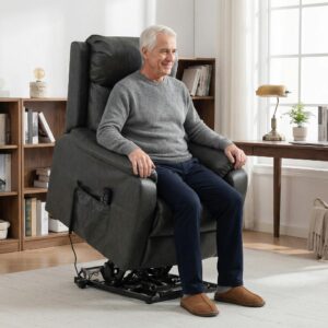 wohnli-moebel-suche-800001672128-1 RELAXSESSEL Kunstleder Schaumstoff Schwarz Kunststoff HOMCOM Möbel > Sessel > Relaxsessel Schwarz