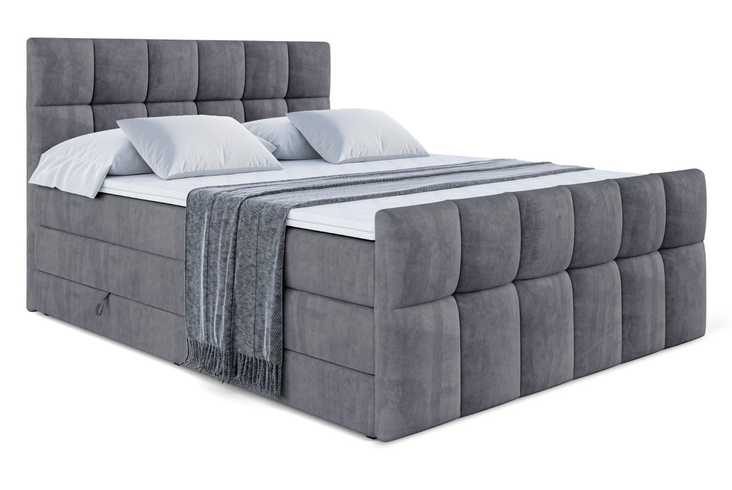 wohnli-moebel-suche-800001692676 Wohnli Möbelsuche - BOXSPRINGBETT RICAR-Z KING - 200 x 200 - H3/H4 - Dunkelgrau