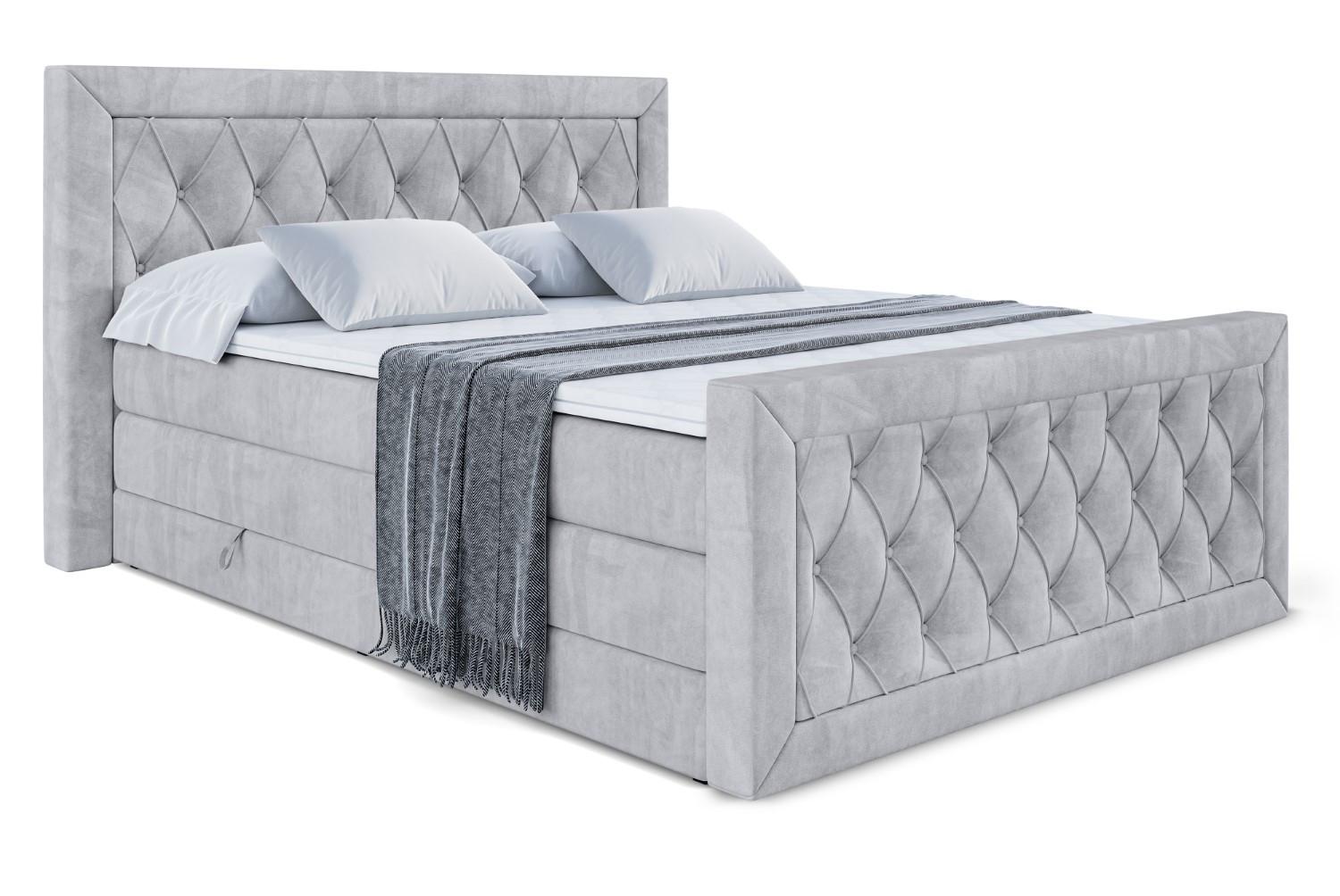 wohnli-moebel-suche-800001692757 Wohnli Möbelsuche - BOXSPRINGBETT NOEL-Z KING - 160 x 200 - H3/H4 - Hellgrau
