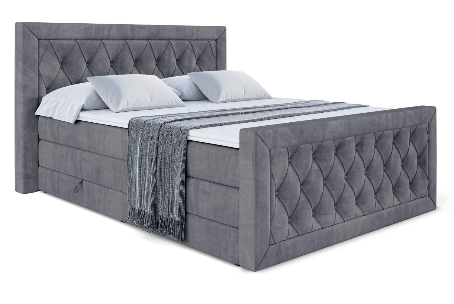 wohnli-moebel-suche-800001692773 Wohnli Möbelsuche - BOXSPRINGBETT NOEL-Z KING - 160 x 200 - H3/H4 - Dunkelgrau