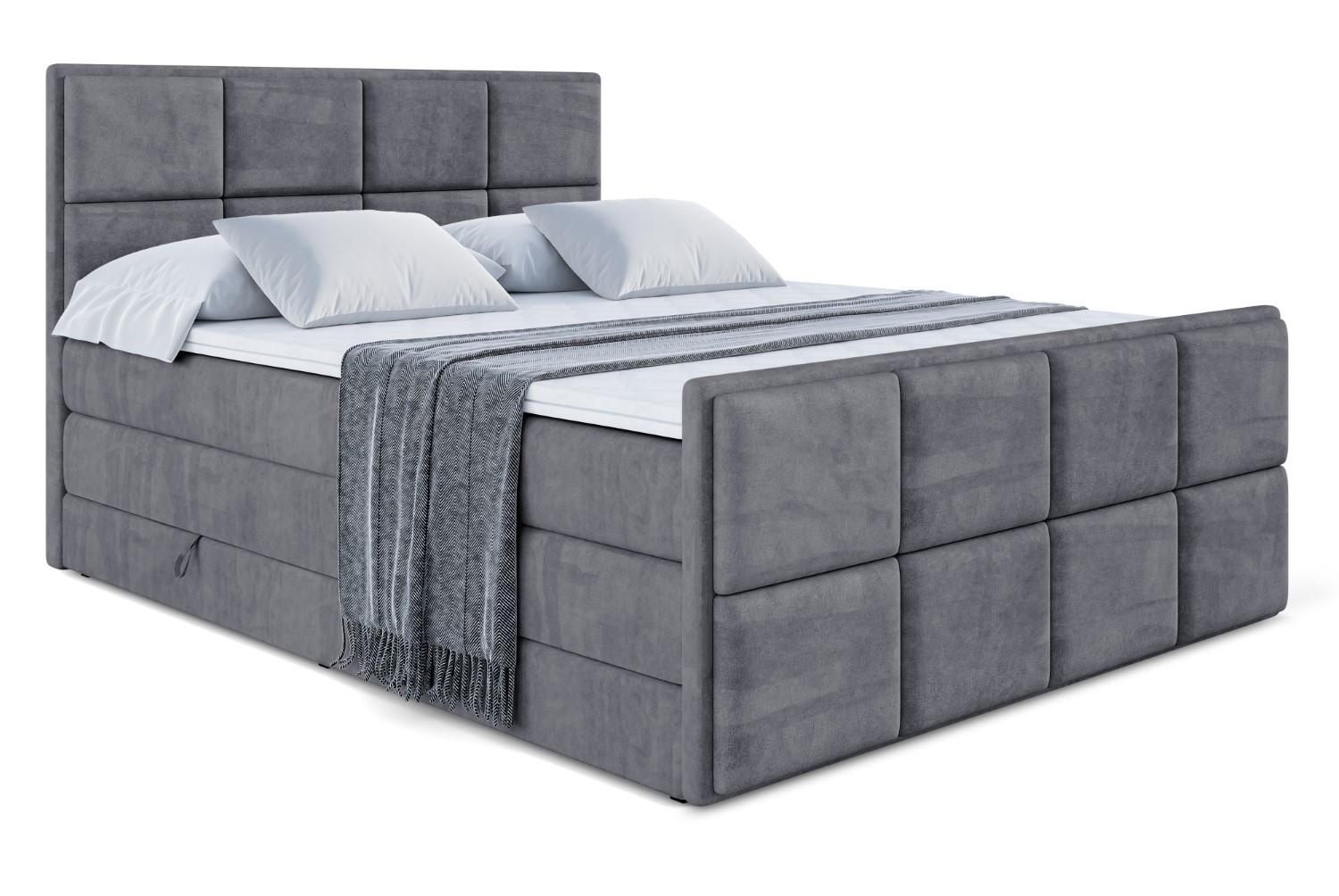 wohnli-moebel-suche-800001692782 Wohnli Möbelsuche - BOXSPRINGBETT NOVA-Z KING - 200 x 200 - H3/H4 - Dunkelgrau