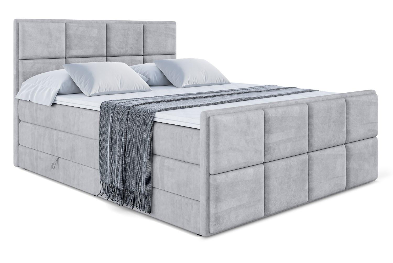 wohnli-moebel-suche-800001692796 Wohnli Möbelsuche - BOXSPRINGBETT NOVA-Z KING - 200 x 200 - H3/H4 - Hellgrau
