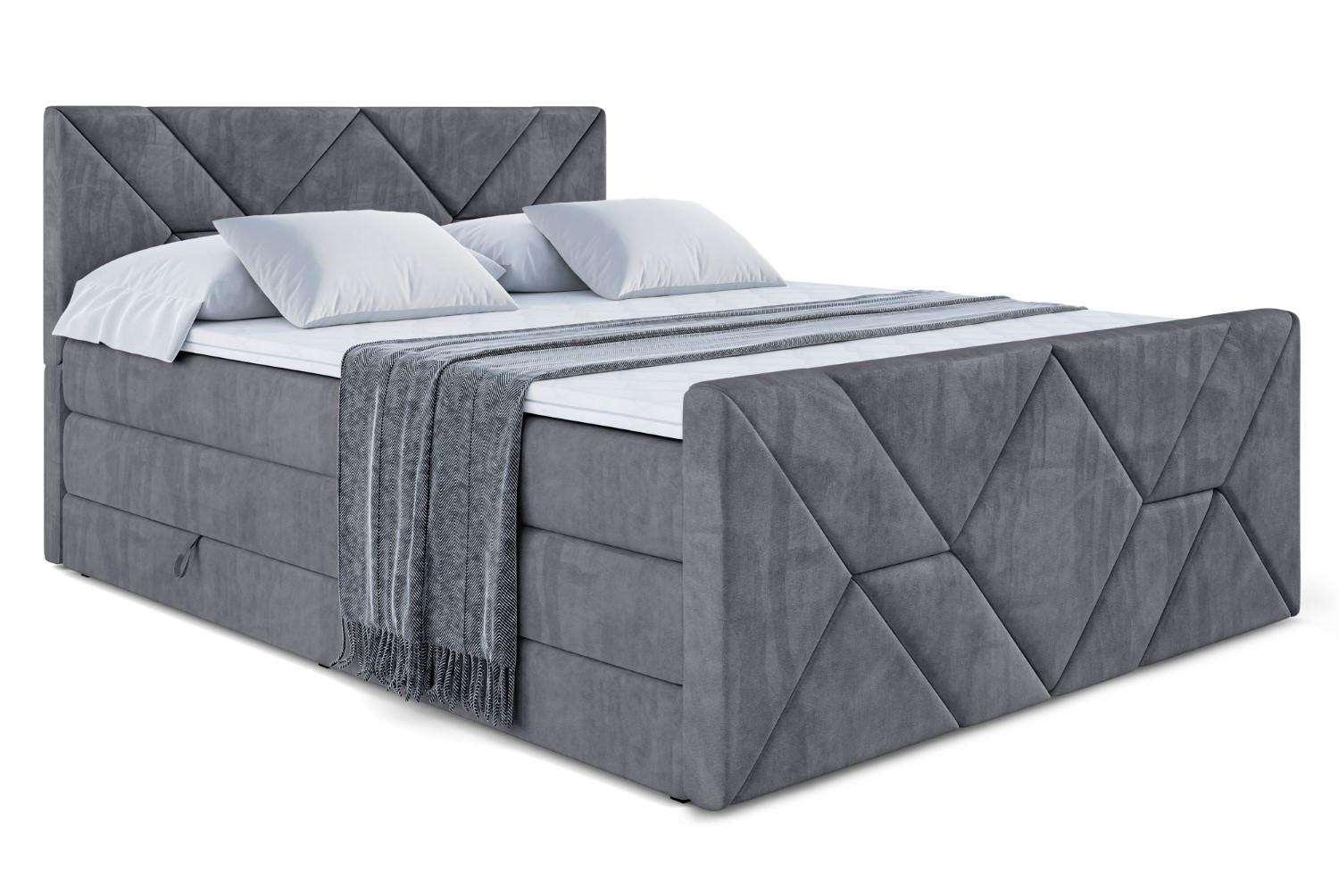 wohnli-moebel-suche-800001692841 Wohnli Möbelsuche - BOXSPRINGBETT BARWA-Z KING - 140x200 - H3/H4 - Dunkelgrau