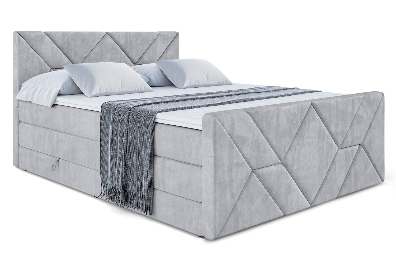 wohnli-moebel-suche-800001692846 Wohnli Möbelsuche - BOXSPRINGBETT BARWA-Z KING - 200x200 - H3/H4 - Hellgrau