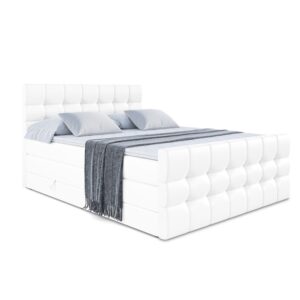 Wohnli Möbelsuche - BOXSPRINGBETT BERO-Z KING - 200 x 200 - H3/H4 - Weiß Hochglanz