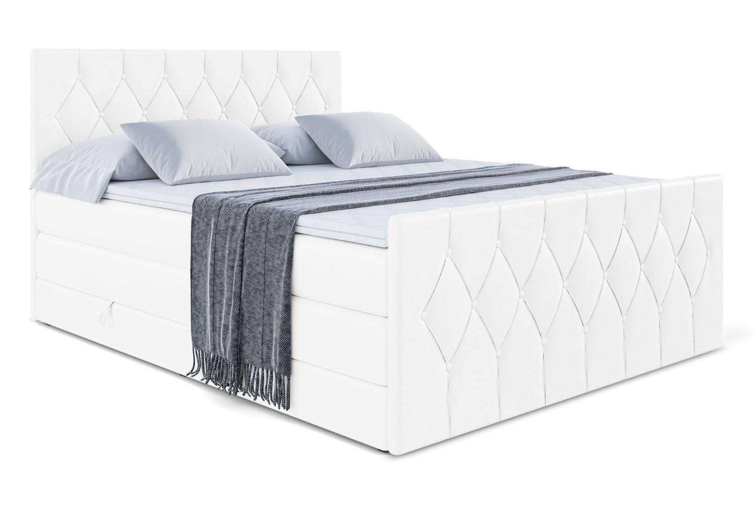 wohnli-moebel-suche-800001692957 Wohnli Möbelsuche - BOXSPRINGBETT VELANTO-Z KING - 120 x 200 - H3/H4 - Weiß Hochglanz