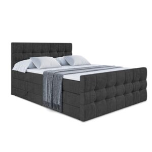 Wohnli Möbelsuche - BOXSPRINGBETT BERO-Z KING - 200 x 200 - H3/H4 - Schwarz