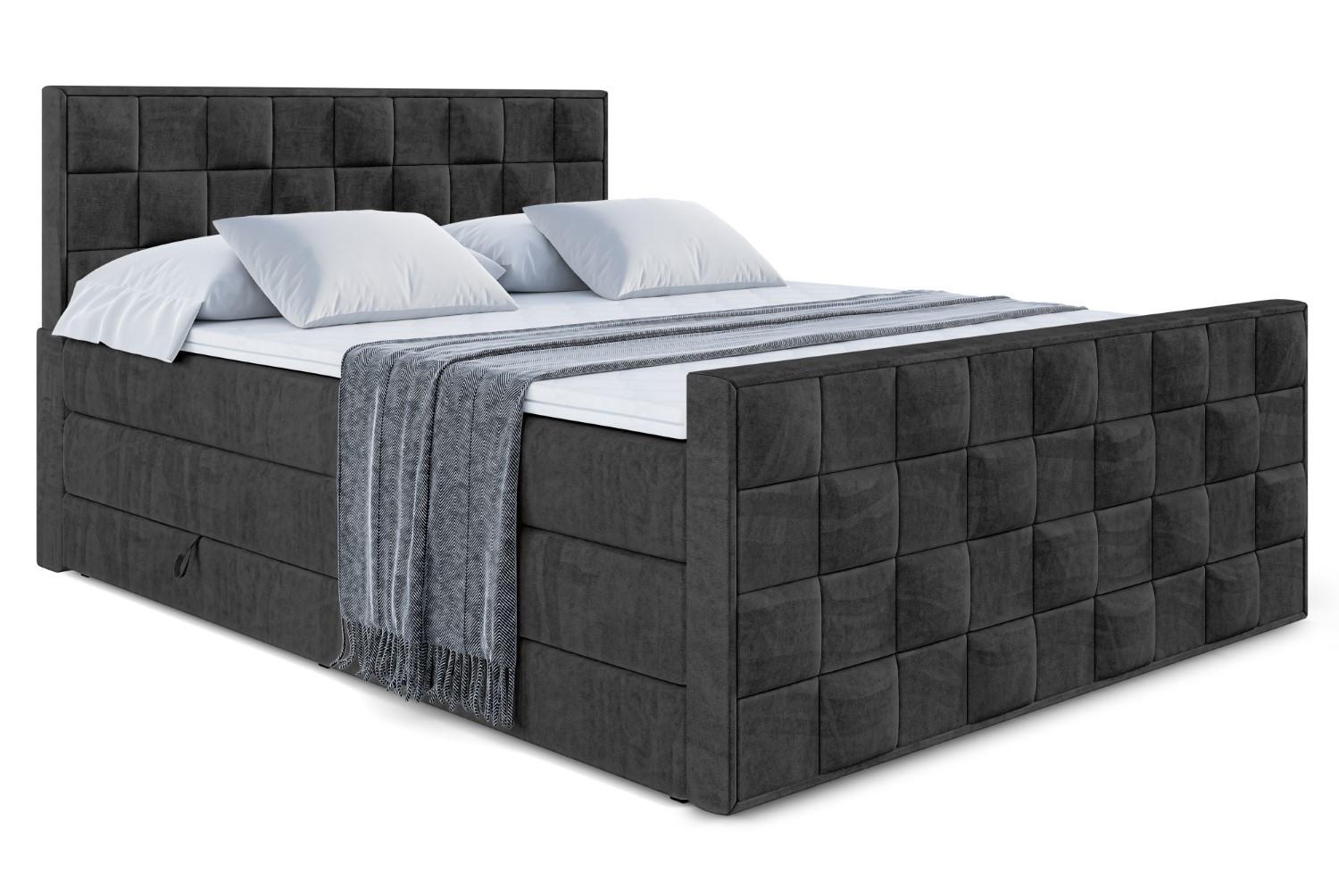 wohnli-moebel-suche-800001693096 Wohnli Möbelsuche - BOXSPRINGBETT ZAFIRA KING - 120 x 200 - H3/H4 - Schwarz