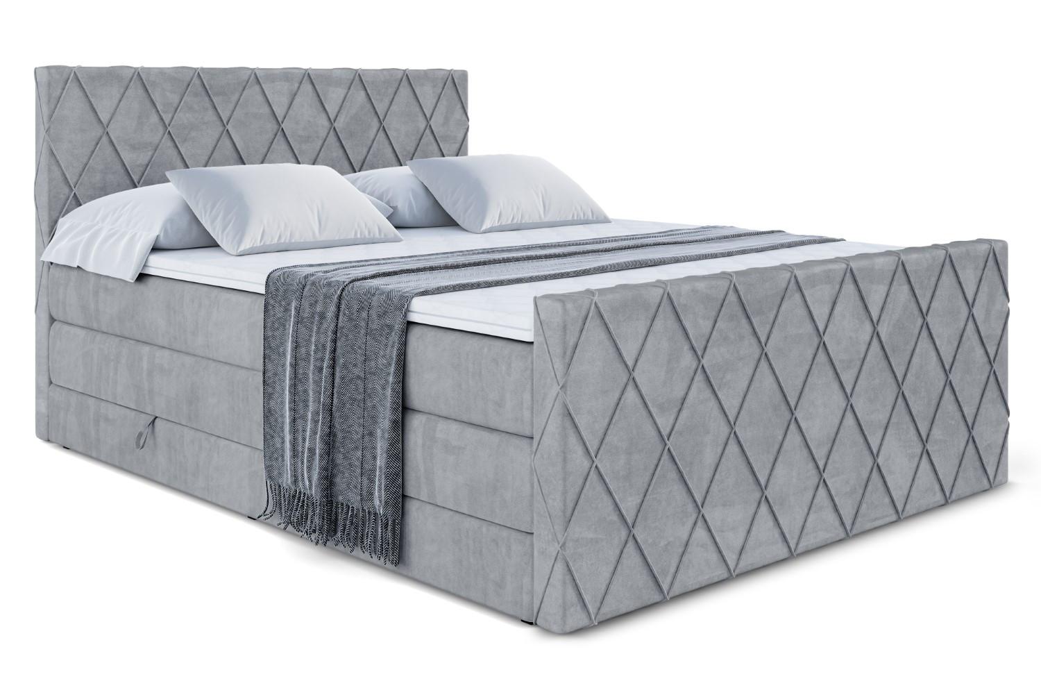wohnli-moebel-suche-800001693122 Wohnli Möbelsuche - BOXSPRINGBETT LEPARO-Z KING - 160 x 200 - H3/H4 - Grau