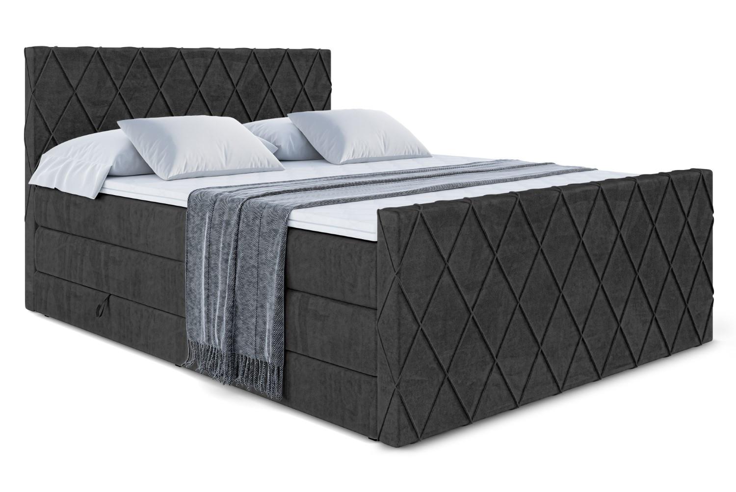 wohnli-moebel-suche-800001693139 Wohnli Möbelsuche - BOXSPRINGBETT LEPARO-Z KING - 160 x 200 - H3/H4 - Schwarz