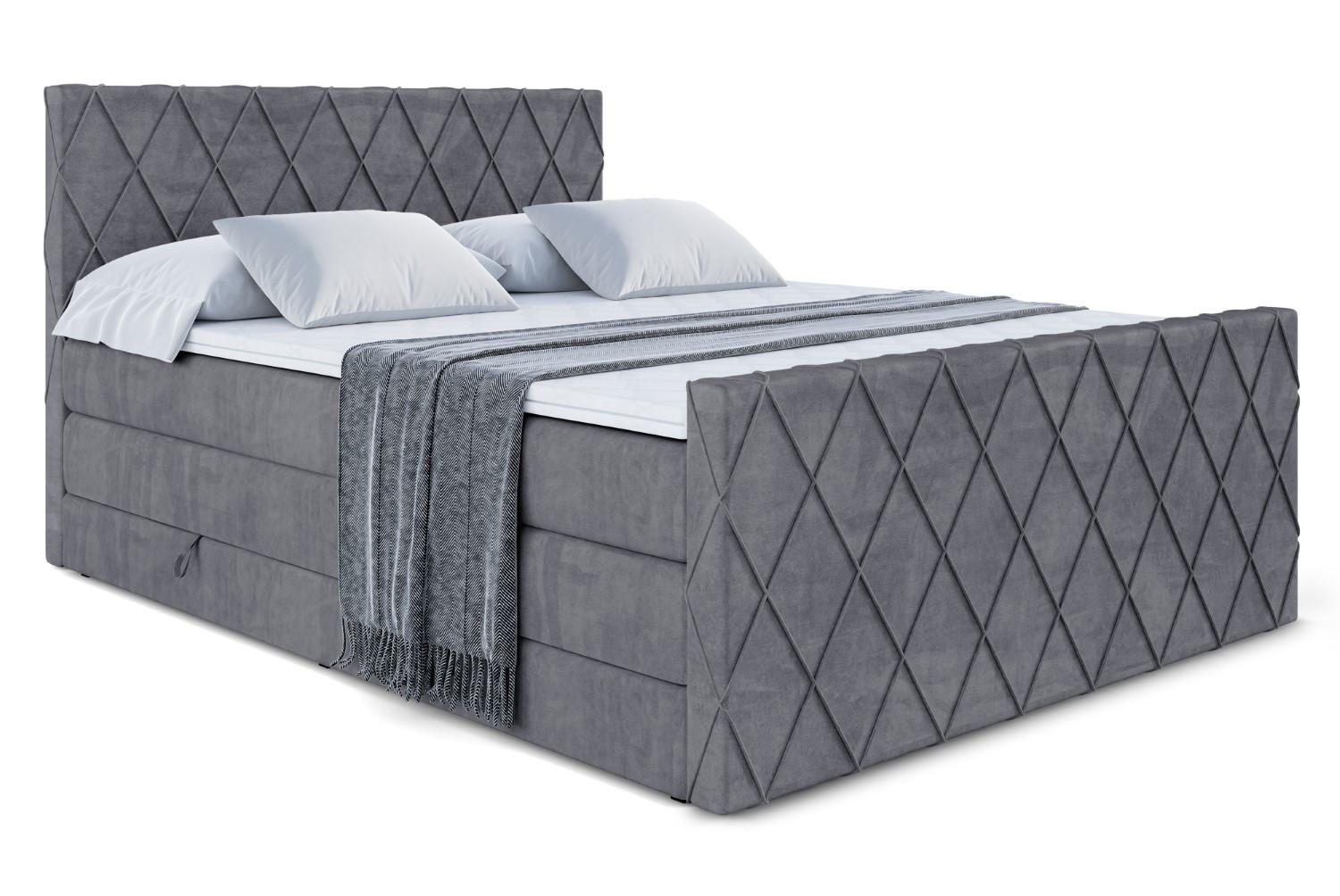 wohnli-moebel-suche-800001693142 Wohnli Möbelsuche - BOXSPRINGBETT LEPARO-Z KING - 180 x 200 - H3/H4 - Dunkelgrau