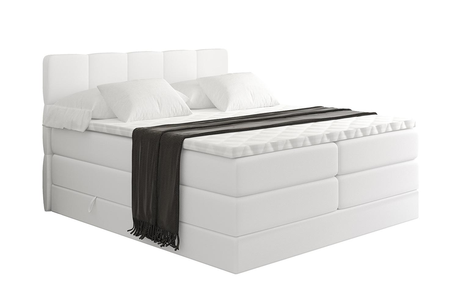 wohnli-moebel-suche-800001699219 Wohnli Möbelsuche - BOXSPRINGBETT mit Matratze H3|H4 und Lattenrost - LIRO KING-200x200 - Weiß