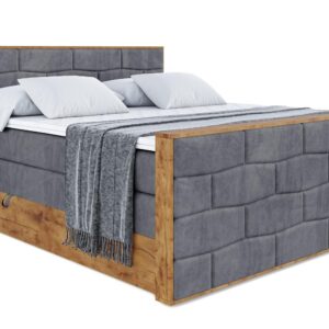 wohnli-moebel-suche-800001699249 Wohnli Möbelsuche - BOXSPRINGBETT mit Matratze H3|H4 und Lattenrost - LOLLI8-Z KING-200x200 - Dunkelgrau Casablanca