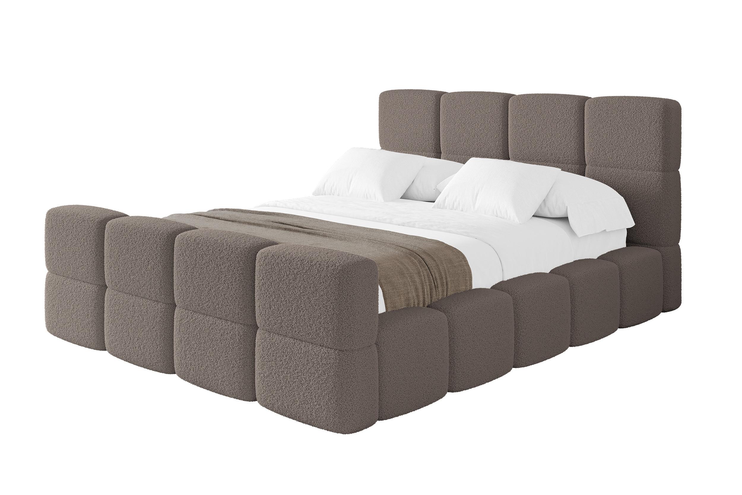 Wohnli Möbelsuche - POLSTERBETT mit Bettkasten und Lattenrost mit Matratze H3/H4