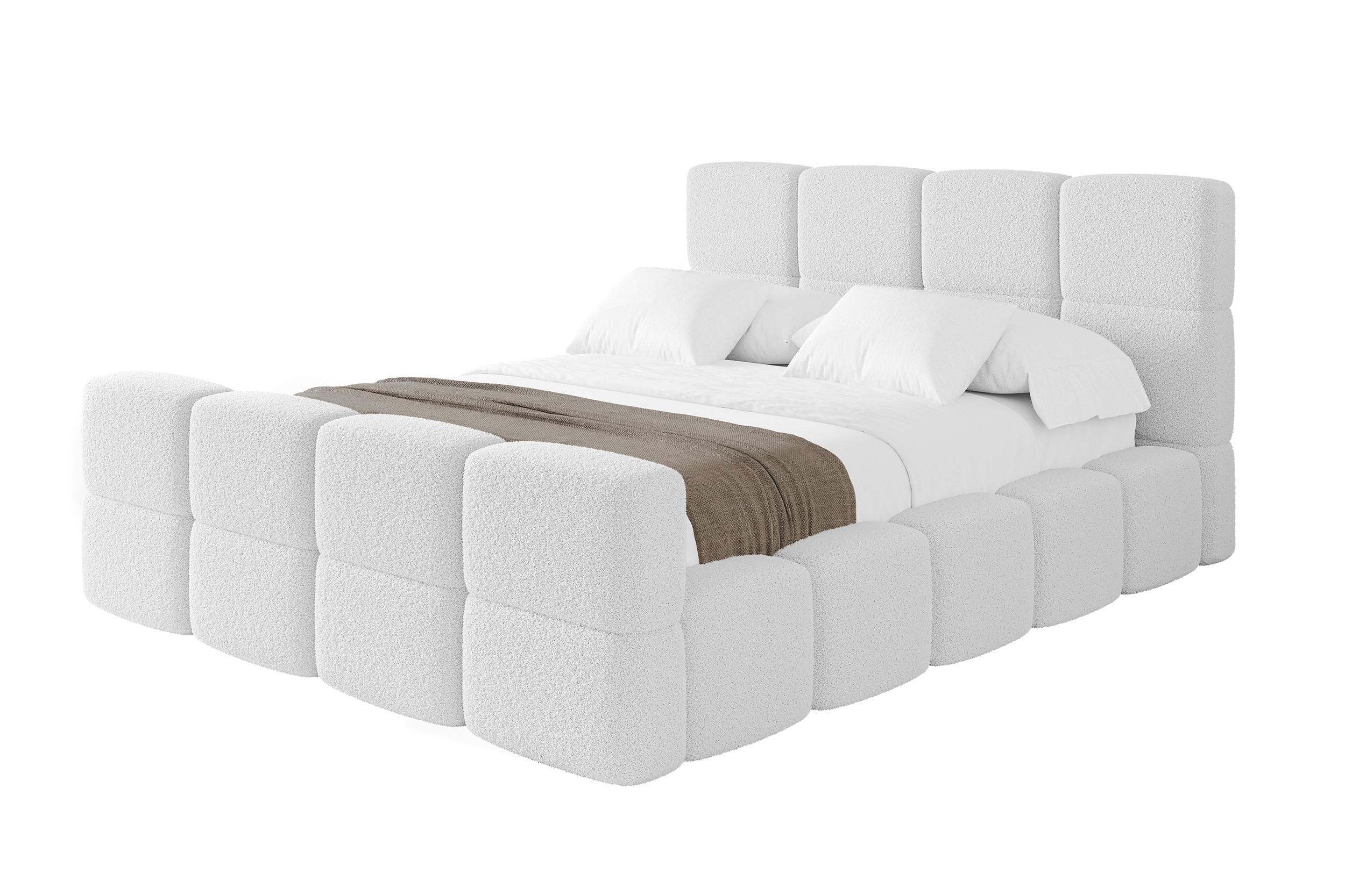 Wohnli Möbelsuche - POLSTERBETT mit Bettkasten und Lattenrost mit Matratze H3/H4