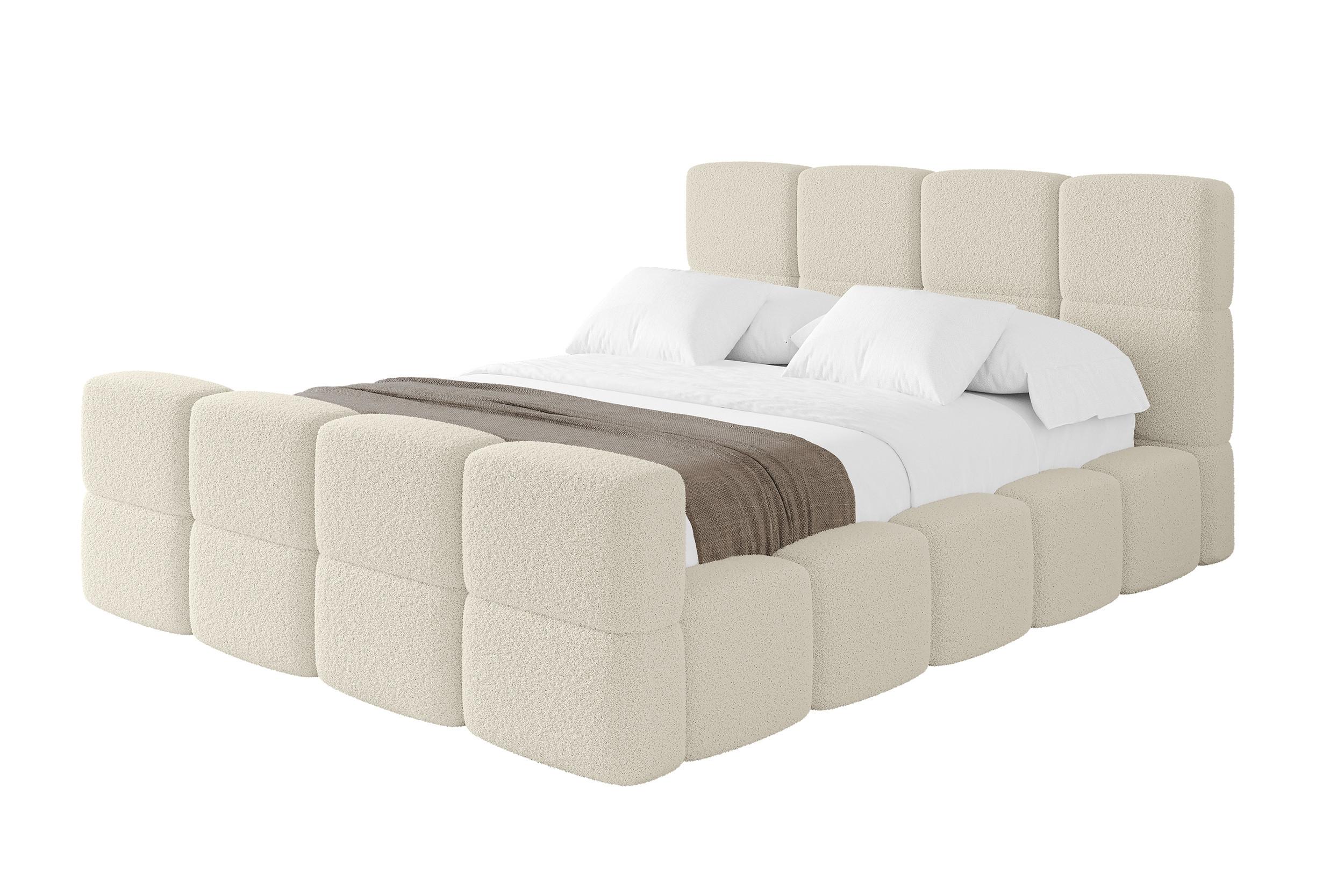 Wohnli Möbelsuche - POLSTERBETT mit Bettkasten und Lattenrost mit Matratze H3/H4